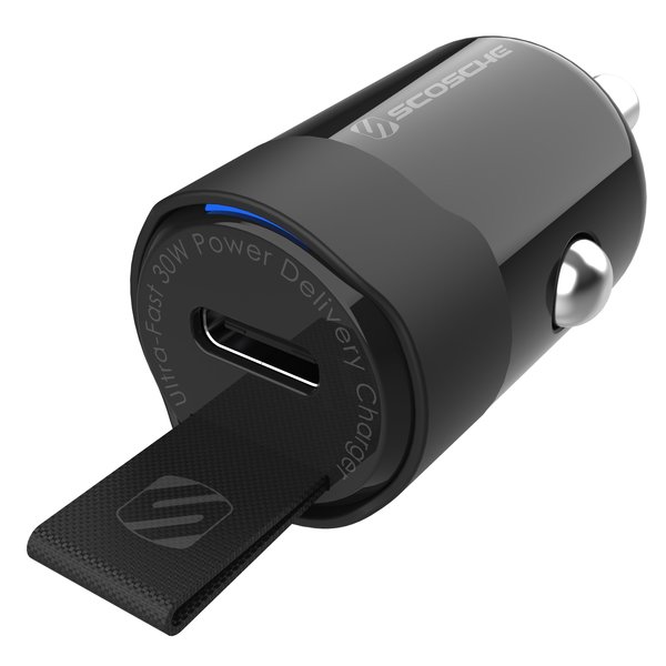 Scosche PowerVolt Fast Charge USB C Car Charger 30W, Black CPDC30-SP